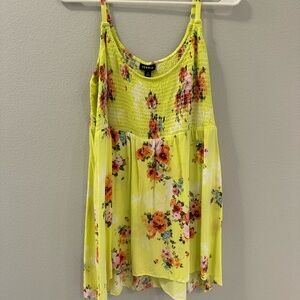 Torrid Vibrant Yellow Floral Camisole